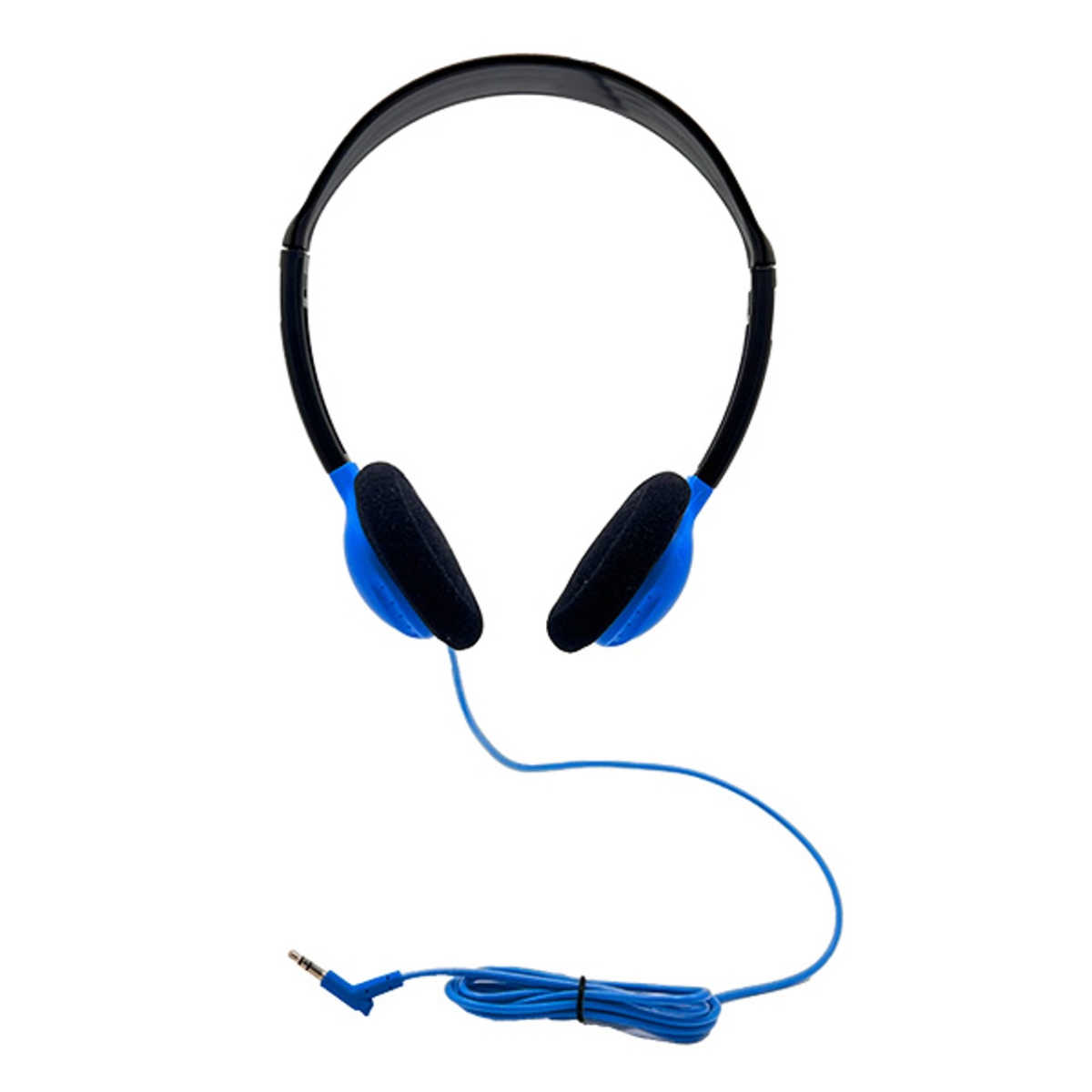 HamiltonBuhl HA2BLU-200 Personal On-Ear Stereo Headphone, Blue - Pack of 200