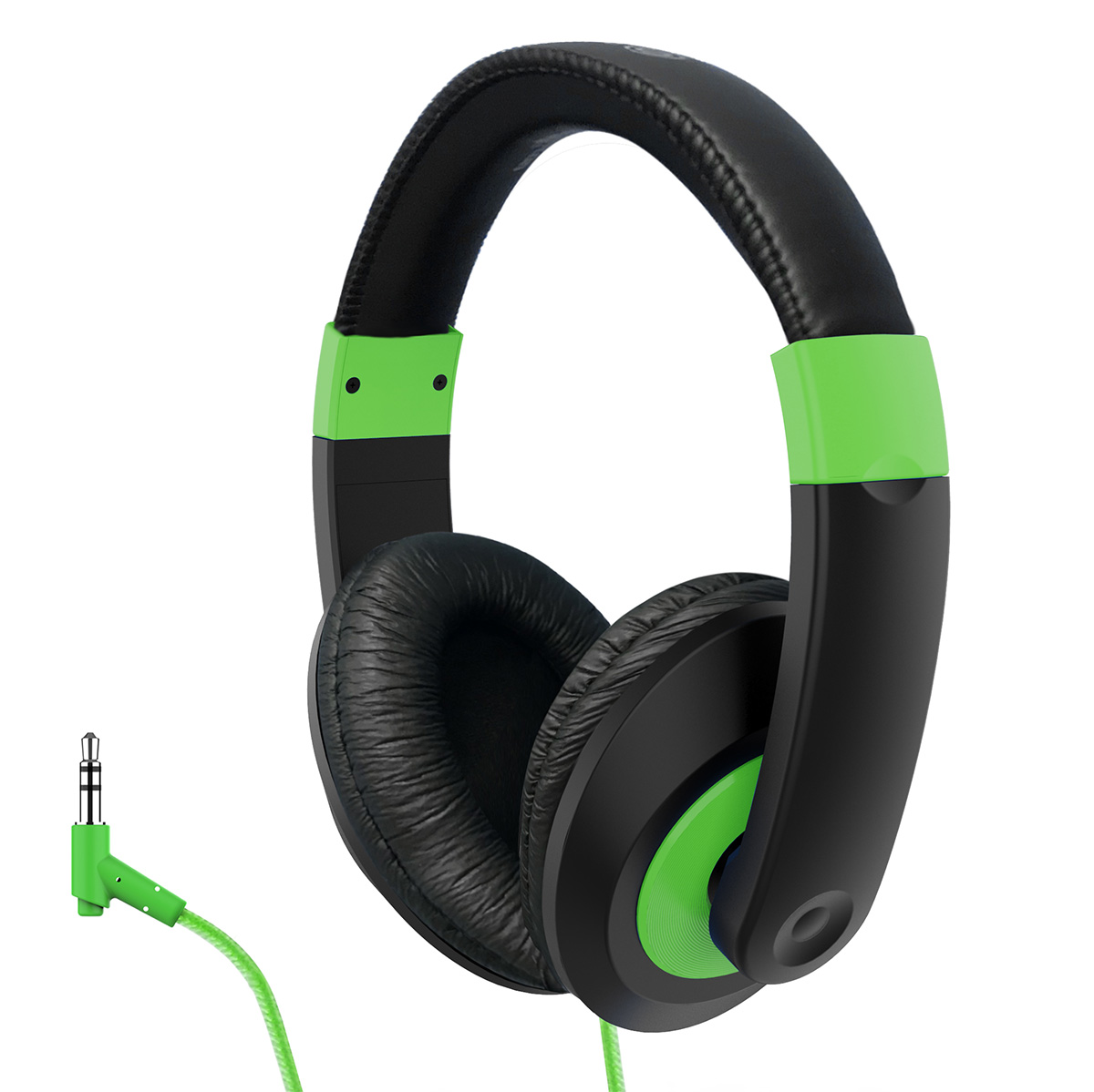 HamiltonBuhl ST1GN Smart-Trek Headphone, Green Accents