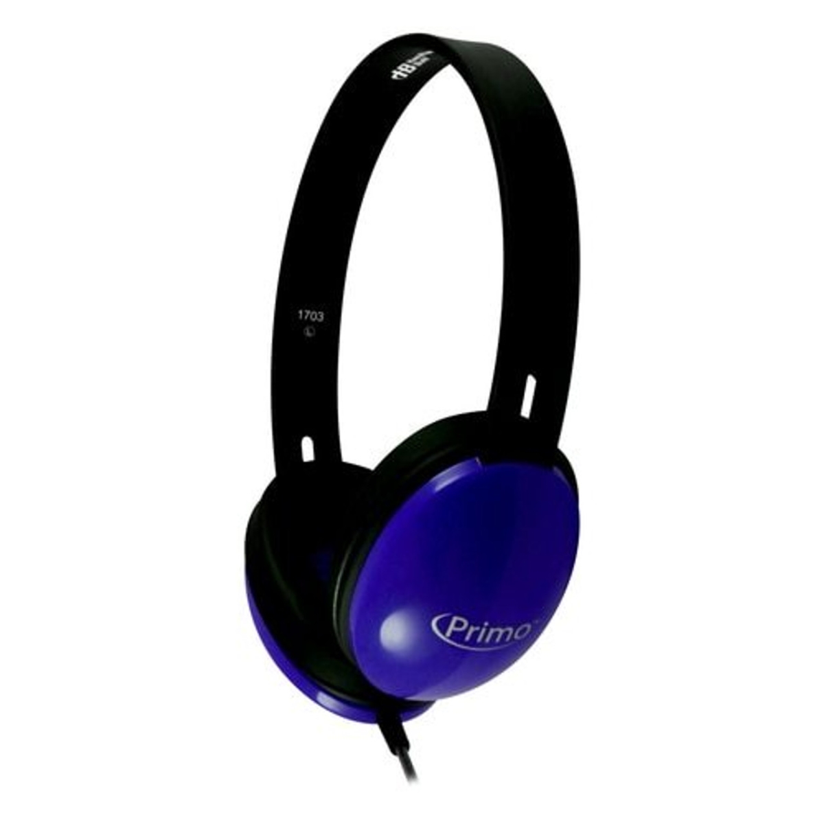 PRM100-100 Buhl Primo Stereo Headphones, Blue - Pack of 100