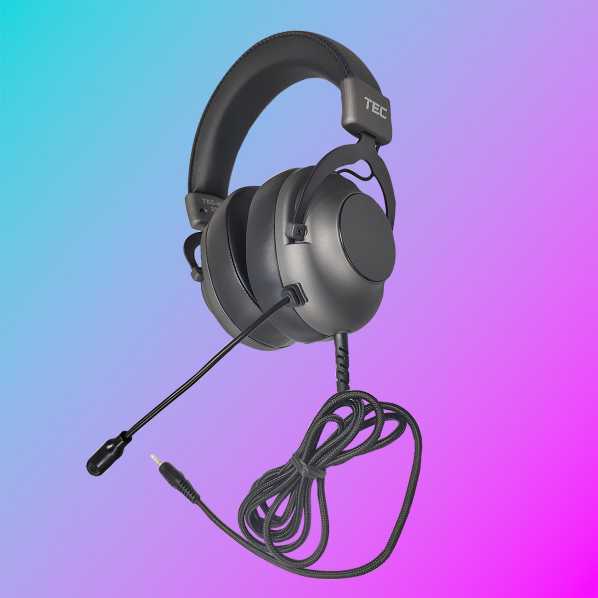 TEC-HB2 Deluxe Stereo Esports Gaming Headset with Volume Control & 3.5 mm TRRS Plug