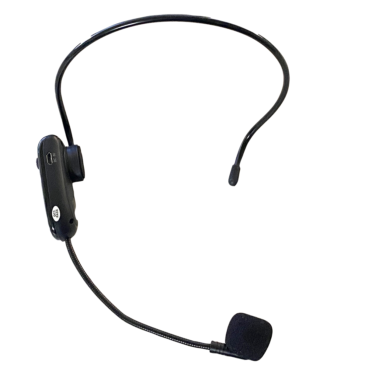 HamiltonBuhl PA-25WM 8.5 x 6 x 4.75 in. Head-Worn Wireless Microphone Accessory for Amp-Up, Black