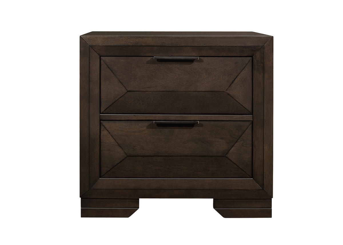 Picture of Home Elegance 1753-4 24.75 x 16.5 x 26 in. Chesky Night Stand - Warm Espresso