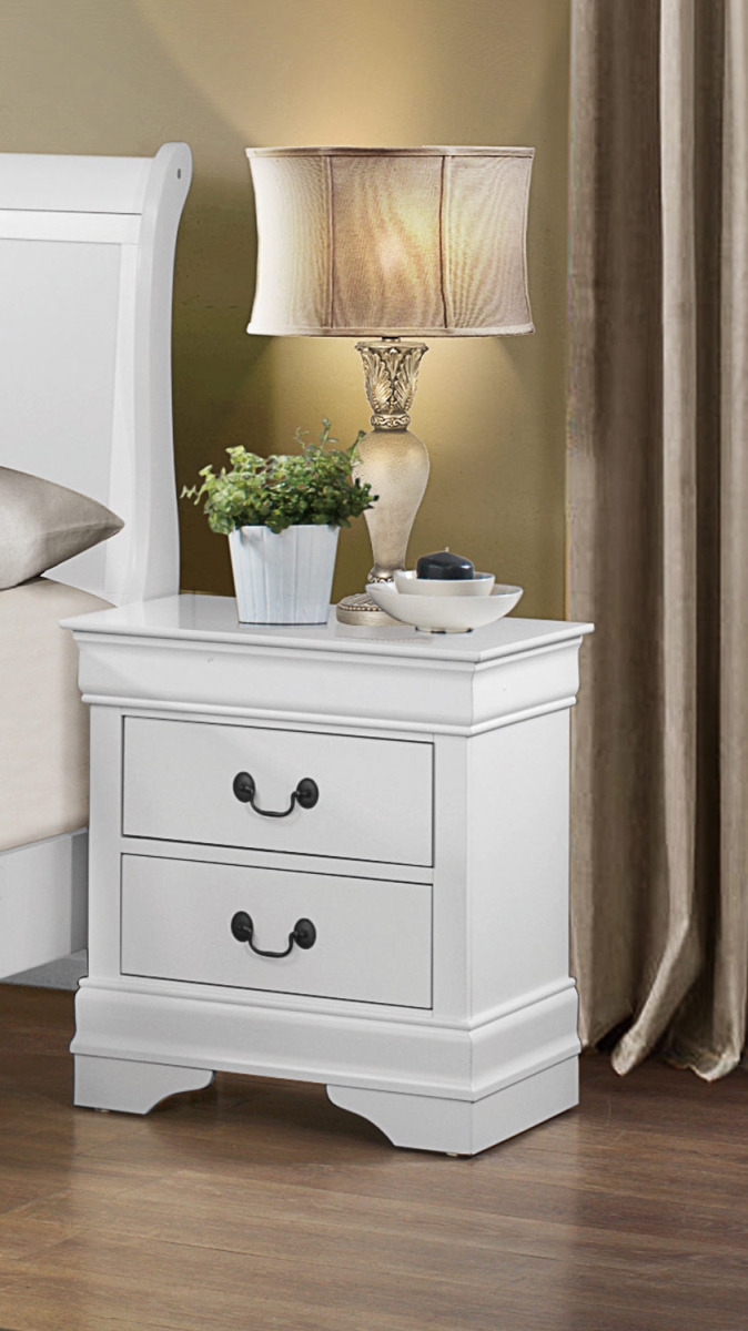 Picture of Home Elegance 2147W-4 23.75 x 15.75 x 21.5 in. Mayville Night Stand - White