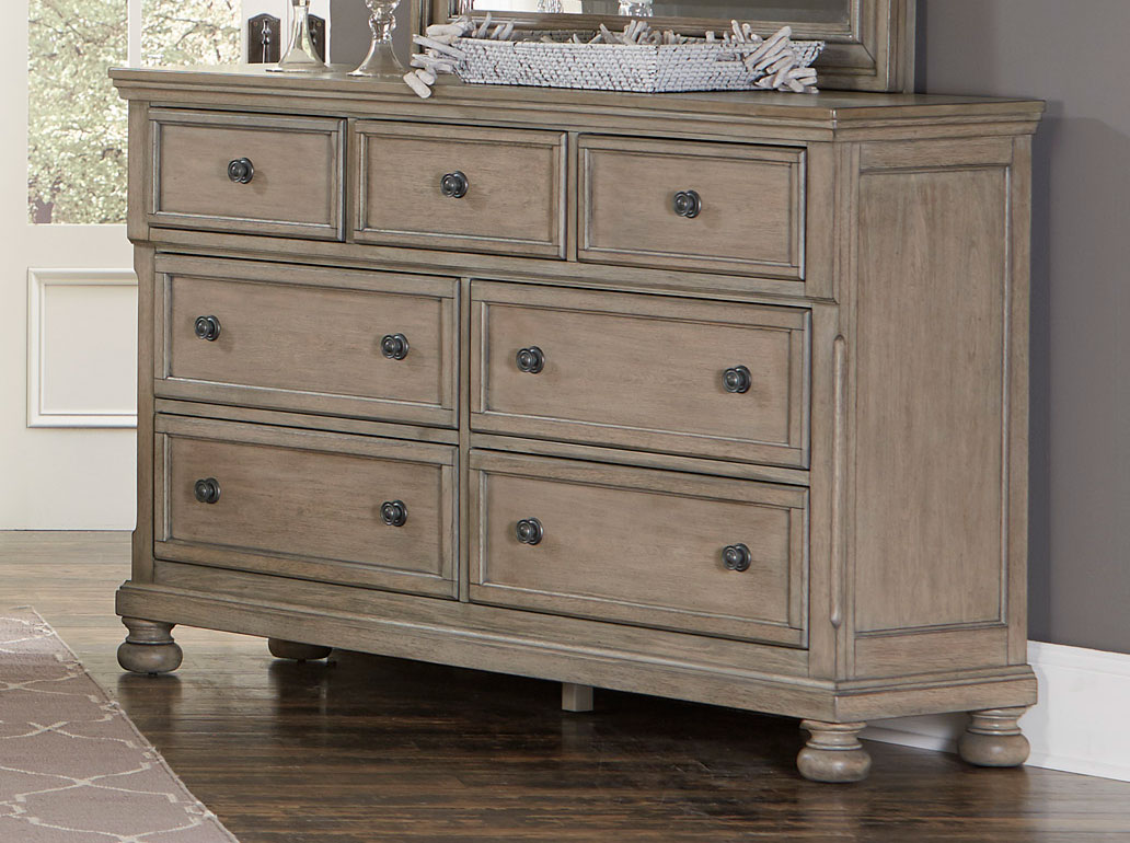2259GY-5 40 x 18 x 65 in. Bethel Dresser with Hidden Drawer - Gray -  Home Elegance