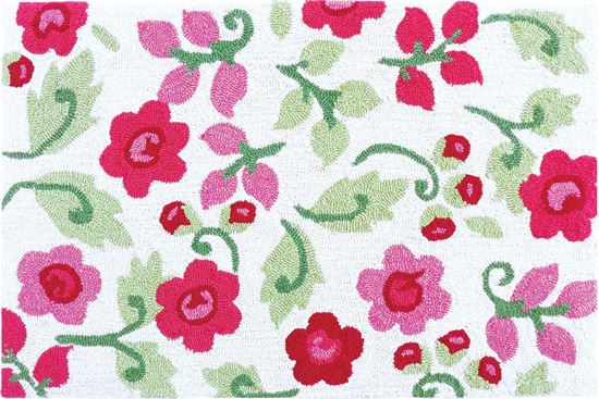 Picture of Homefires PY-KP002 22 x 34 in. Pink Posies Multicolor Rug