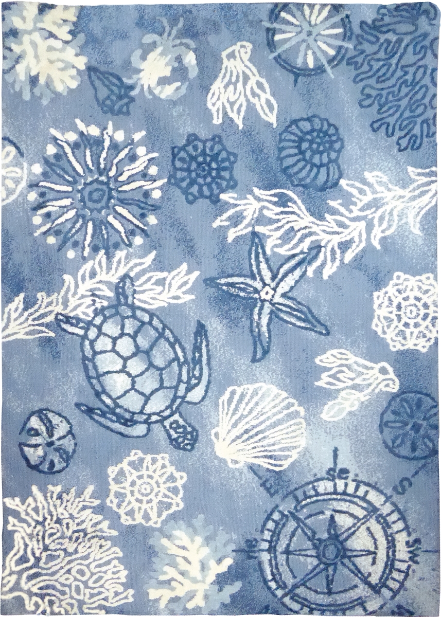 Picture of Homefires PMF-MC001G 8 x 10 ft. Oceania Indoor Area Rug&#44; Blue