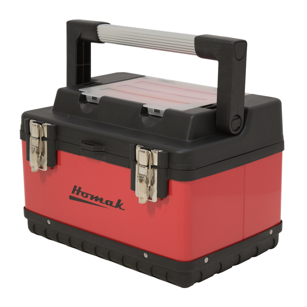 26 in. Metal & Plastic Hand-Carry With Aluminum Handle, Red