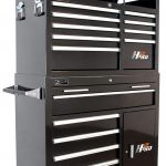 41 in. H2Pro 6 Drawer With 2 Drawer Comp Roller, Black