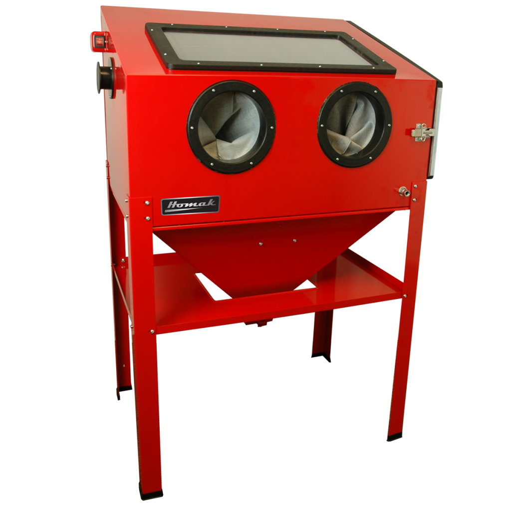 Vertical Abrasive Blast Cabinet, Red