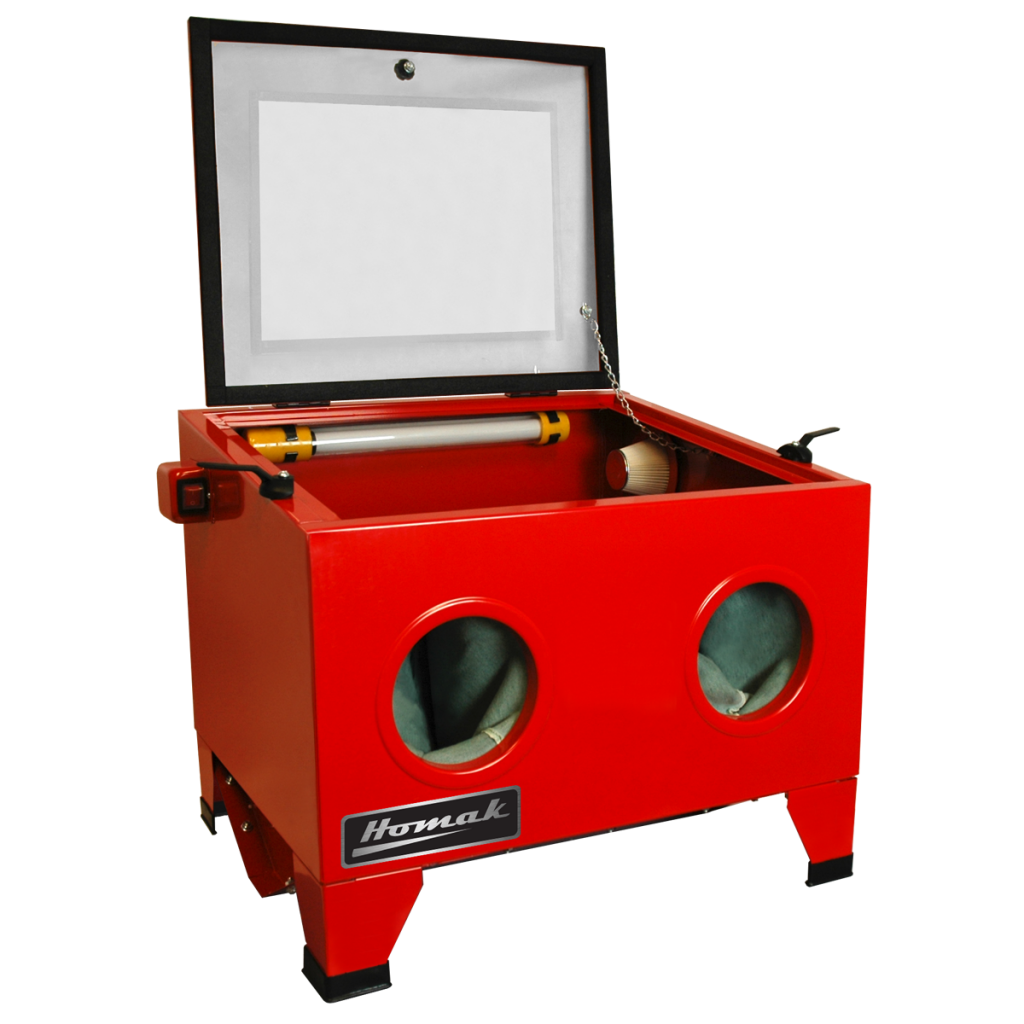 Table Top Abrasive Blast Cabinet, Red