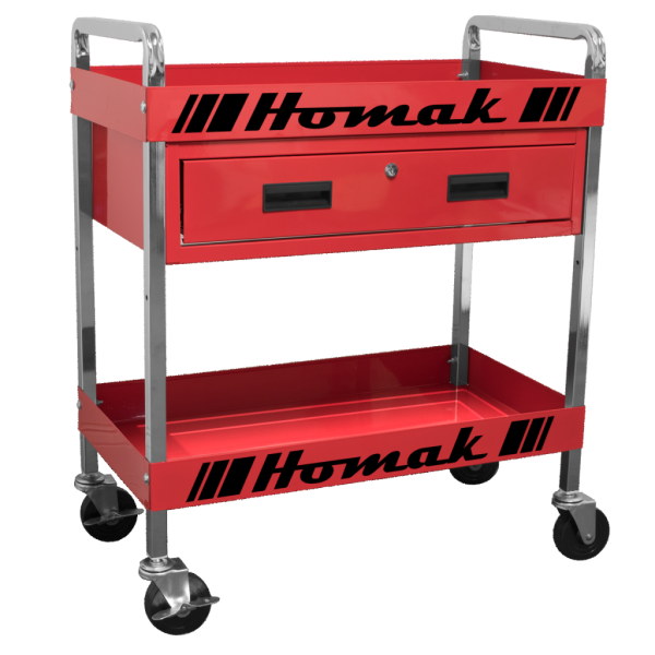 30 in. 1-Drawer Service Cart - Red