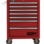 27 in. Pro 2 7-Drawer Roller Cabinet, Red