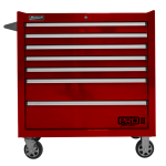 RD04036072 36 in. Pro 2 7-Drawer Roller Cabinet, Red