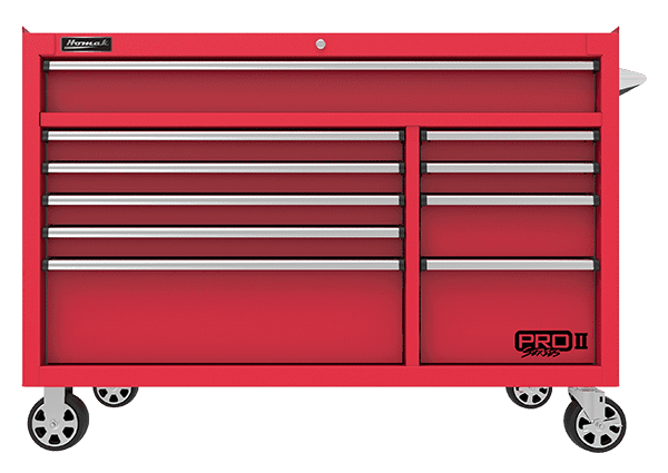 Homak 54-Inch PRO II Series Drawer Roller Tool Cabinet, Red (RD04054210)