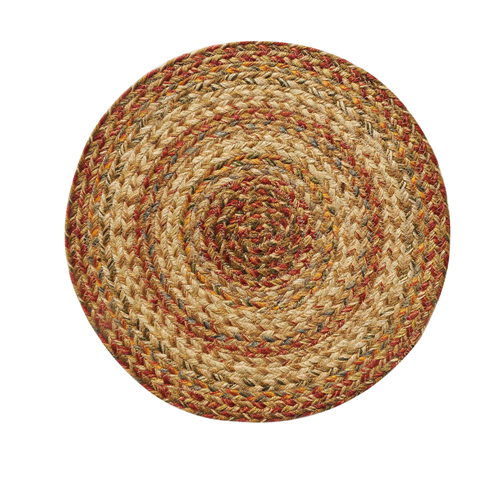 Picture of Homespice Decor 592071 Harvest Hudson Jute Braided Rugs - Trivet - Round - set of 3