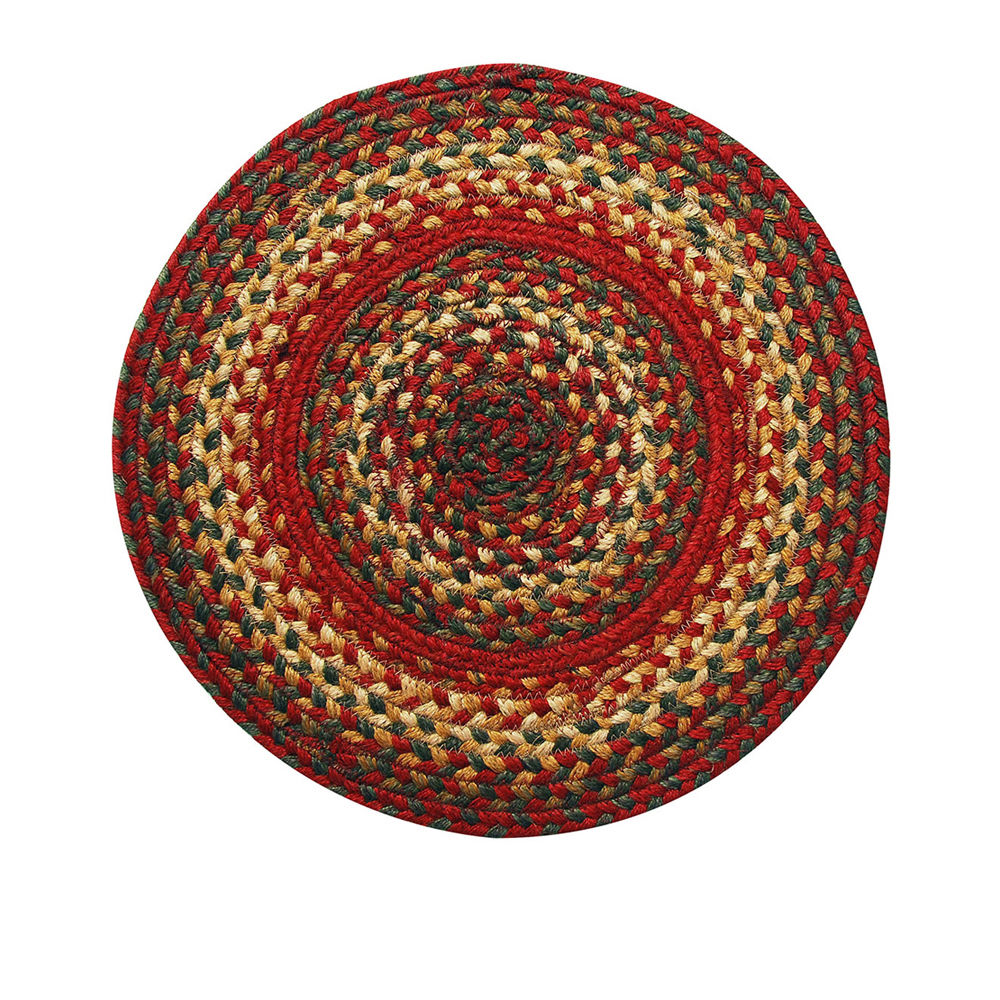 Picture of Homespice Decor 592125 Cider Barn Hudson Jute Braided Rugs - Trivet - Round - set of 3