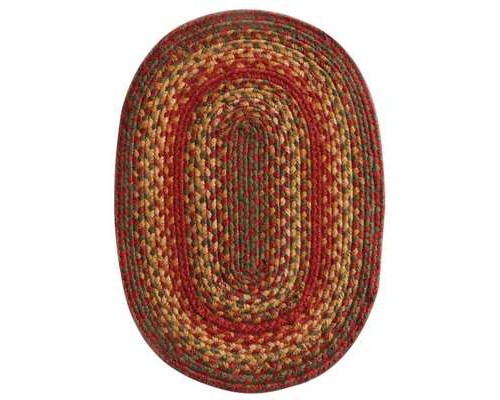 Picture of Homespice Decor 594129 Cider Barn Hudson Jute Braided Rugs - Placemats - Oval - set of 4