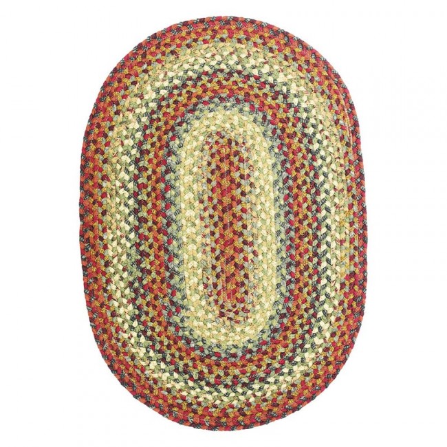 Picture of Homespice Decor 453075 Neverland Cotton Braided Rugs - Oval -  1 ft 8 in x 2 ft 6 in
