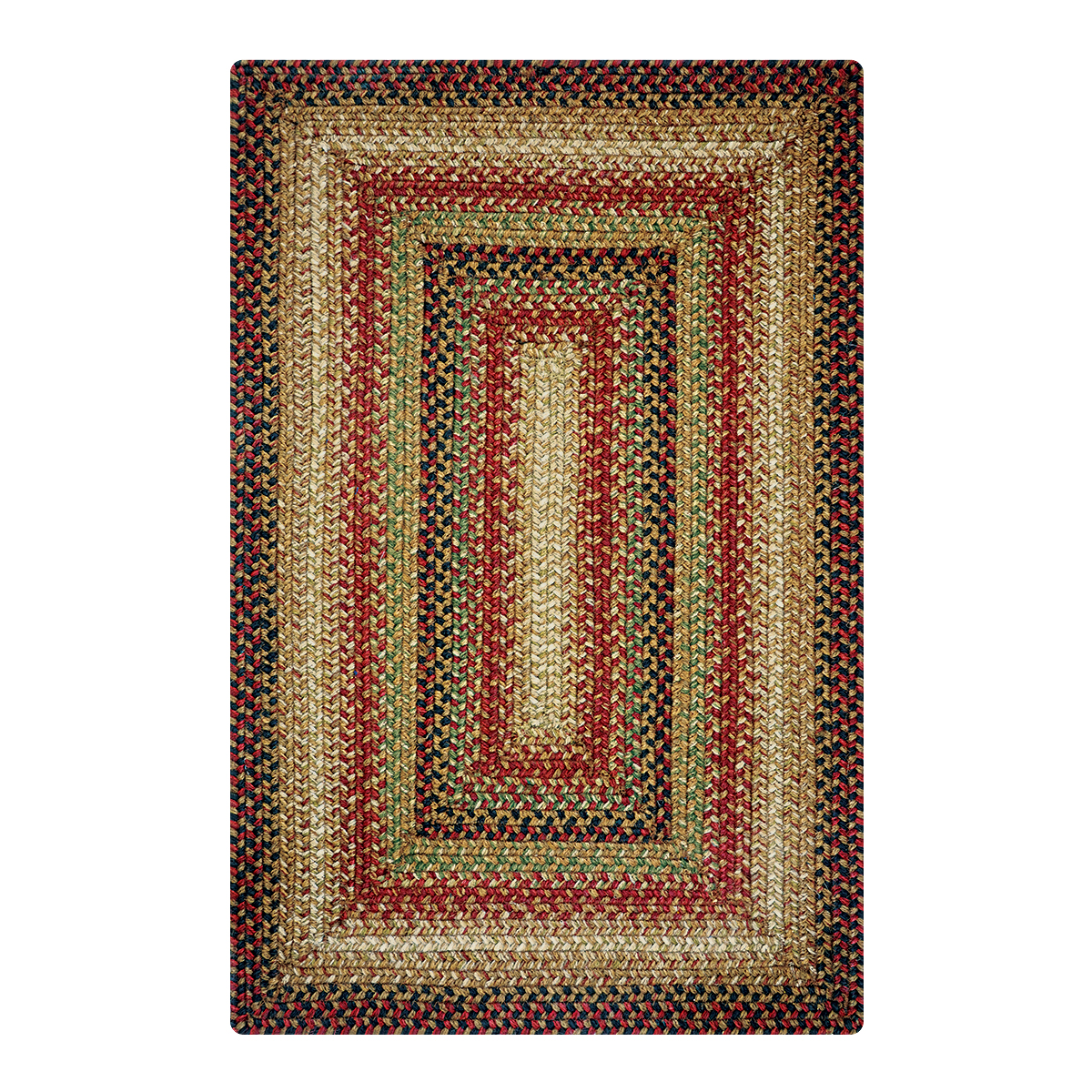 Picture of Homespice Decor 594808 13 x 19 in. Gingerbread Oval Placemat - Brown  Deep Red - set of 4