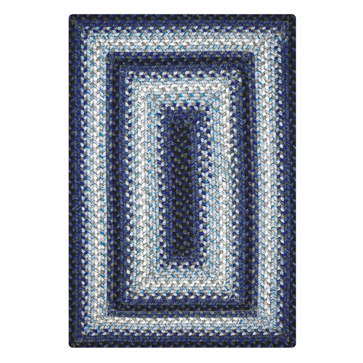 329226 22 x 72 in. Rectangular Juniper Ultra Durable Braided Runner Rug, Blue