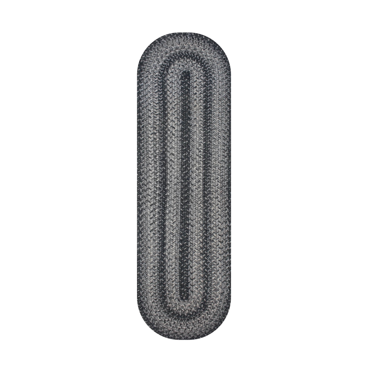 571830 11 x 36 in. Oval Flint Hill Jute Table Runner Rug, Green