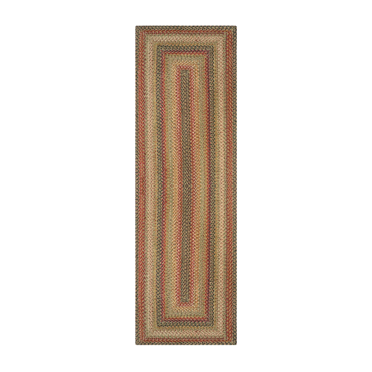 519092 22 x 72 in. Rectangle Kingston Jute Braided Runner Rug - Beige