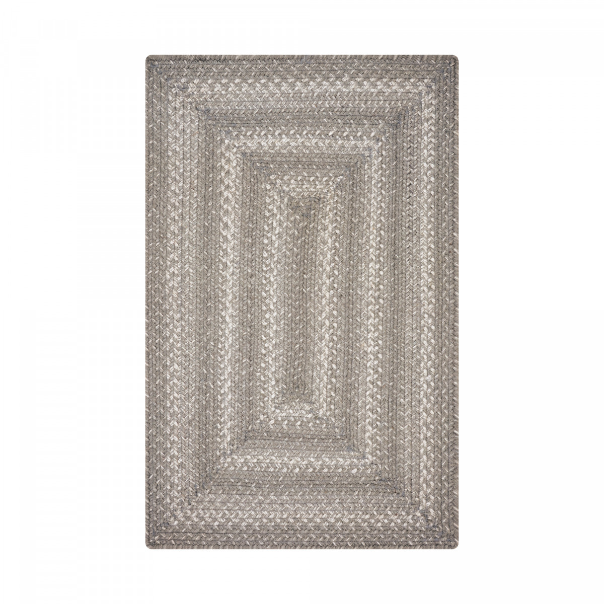 513854 4 x 6 ft. Cloud Jute Braided Area Rug, Grey