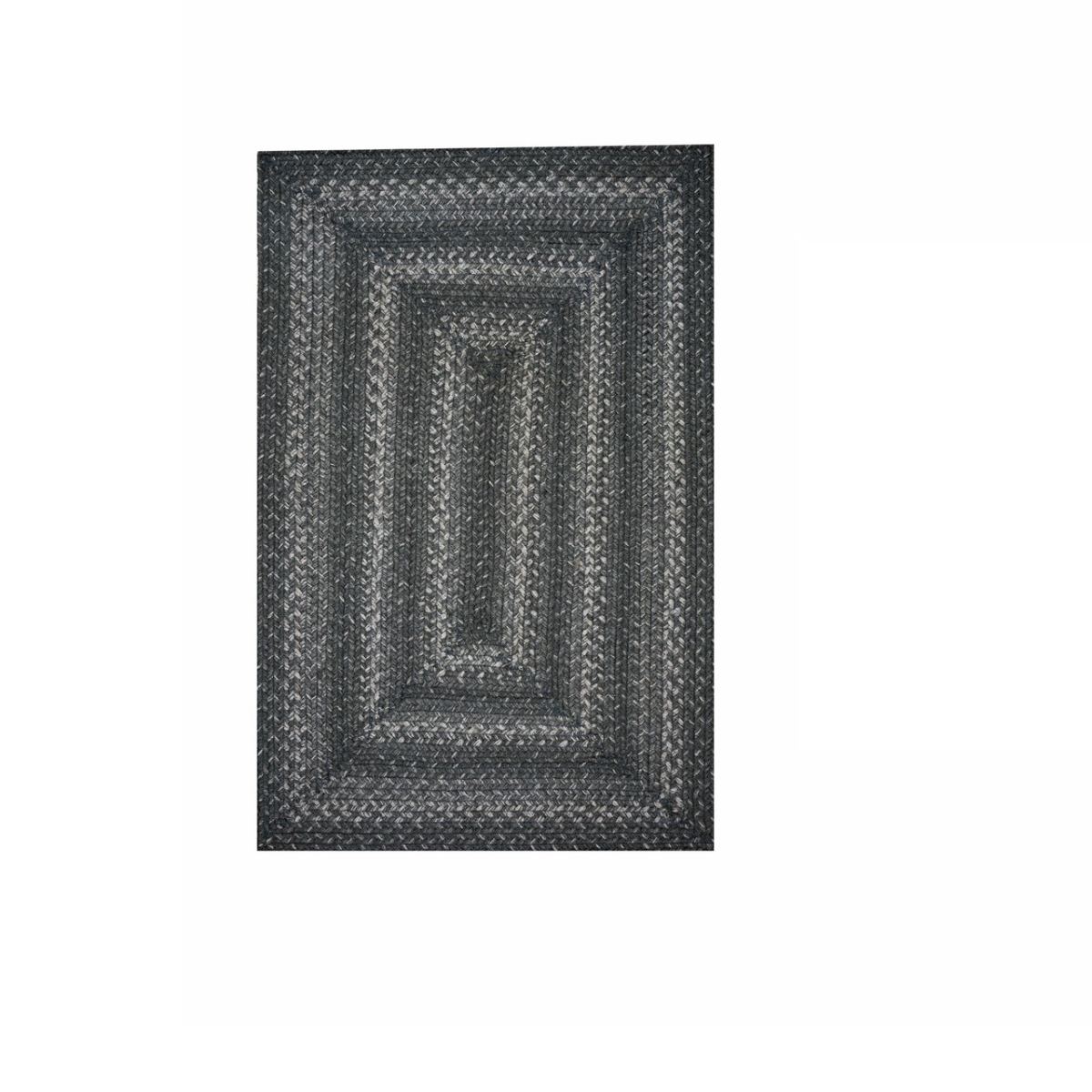 519856 22 x 72 in. Cloud Rectangle Jute Braided Rug, Grey