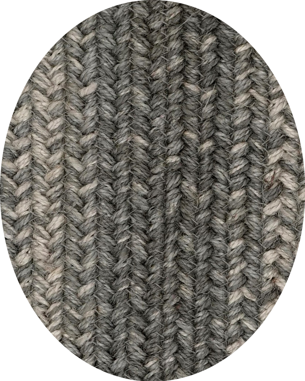 503855 4 x 6 ft. Cloud Oval Jute Braided Rug, Grey