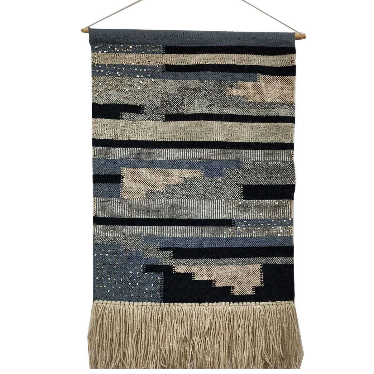 Picture of Home Essentials & Beyond 50711 30 x 50 in. Blue Sequins Wall Tapestry