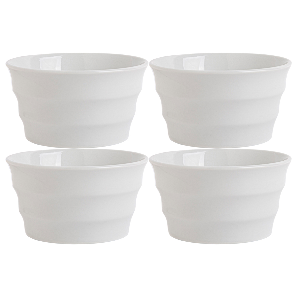 Picture of Home Essentials & Beyond 15997 8 oz White Tapered Ramekin - Set of 4