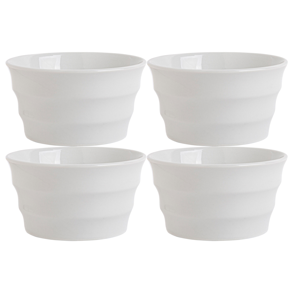 Picture of Home Essentials & Beyond 15998 12 oz White Tapered Ramekin - Set of 4