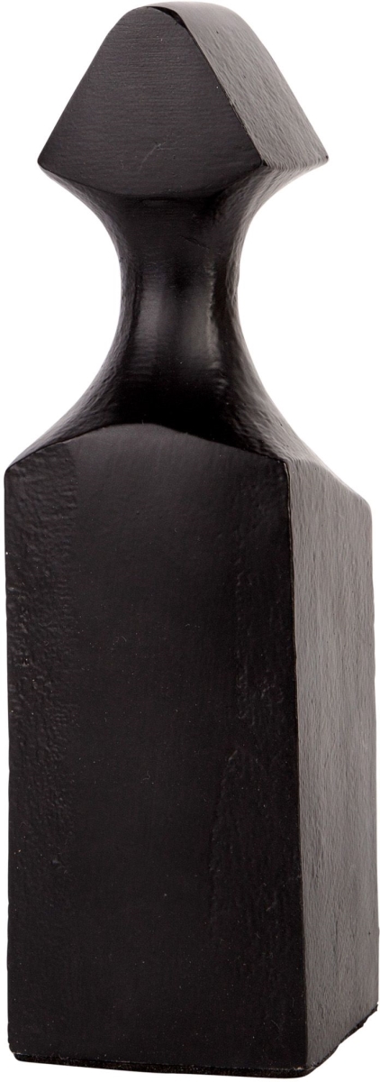 9 in. Black Aluminum Decor Object