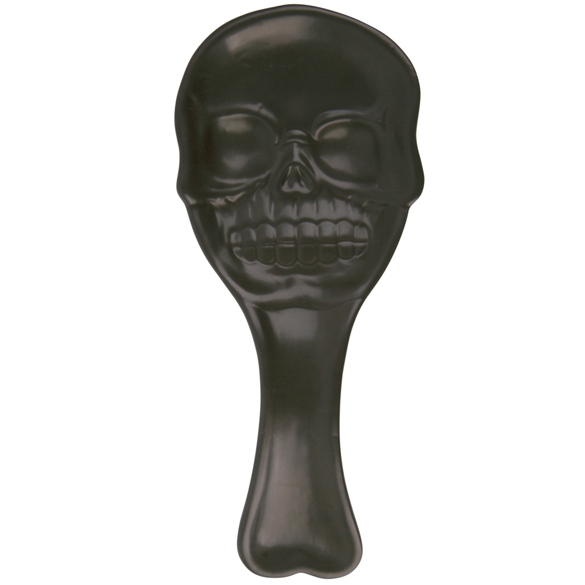 Picture of Home Essentials & Beyond 55609 8.5 in. Matte Black Skull Spoonrest for Unisex