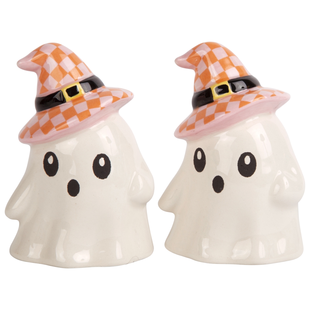 Picture of Home Essentials & Beyond 60035 3.1 in. Ghost with Witchs Hat Salt & Pepper Shakers for Unisex