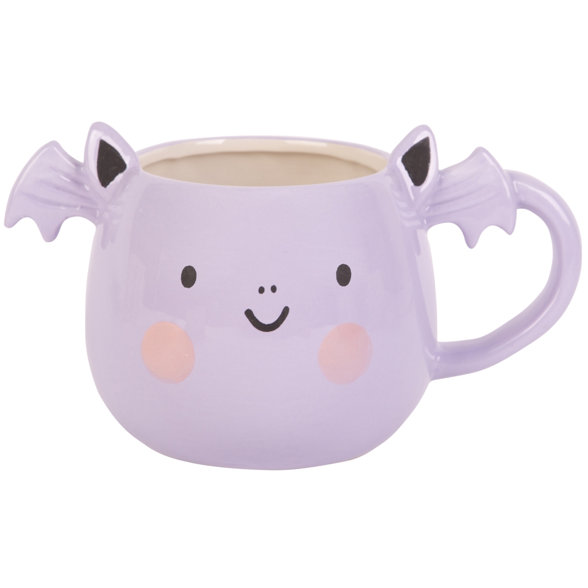Picture of Home Essentials & Beyond 92144 19 oz Purple Bat Face Mug for Unisex