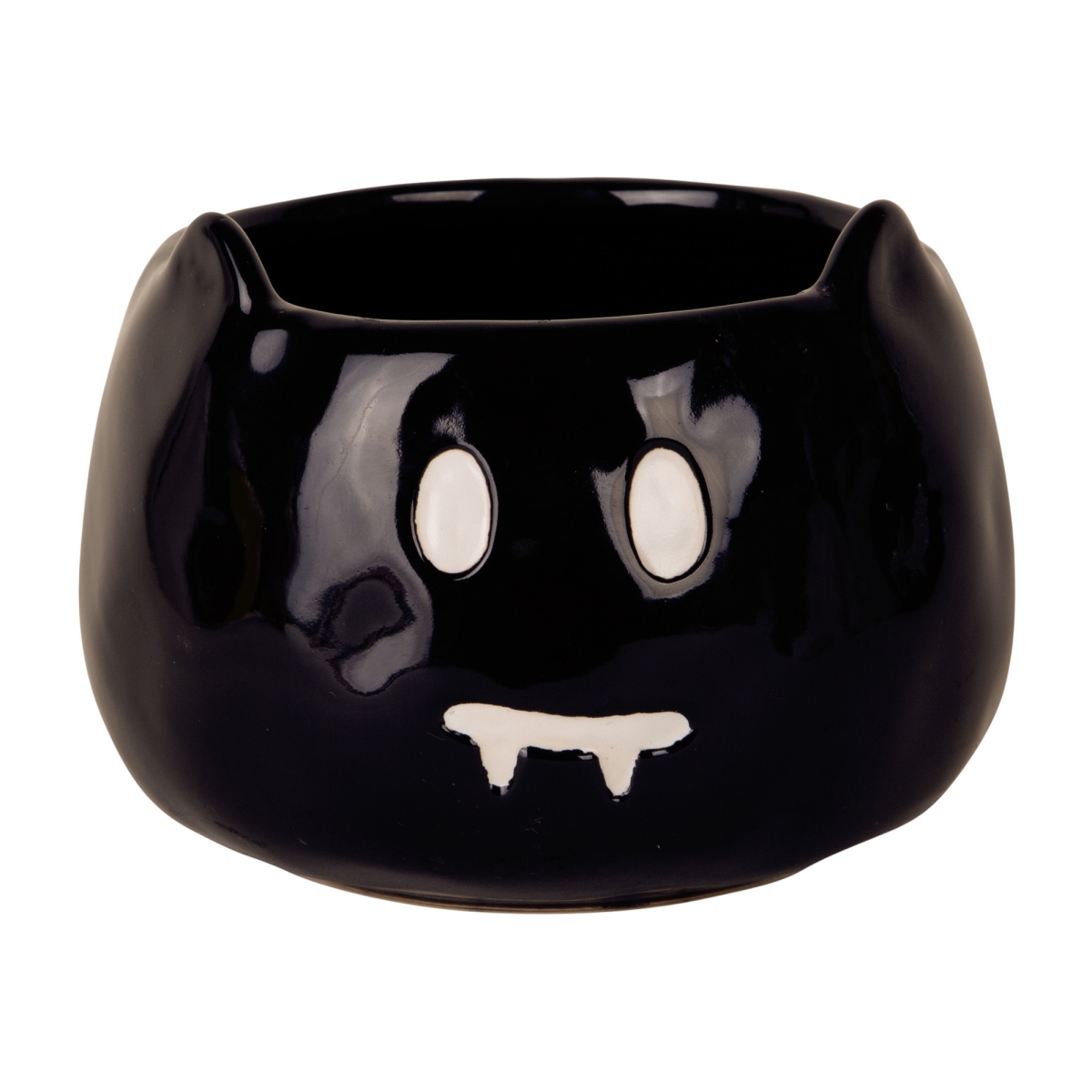 Picture of Home Essentials & Beyond 92148 29 oz Black Cat Bowl with Fangs for Unisex - Set of 2