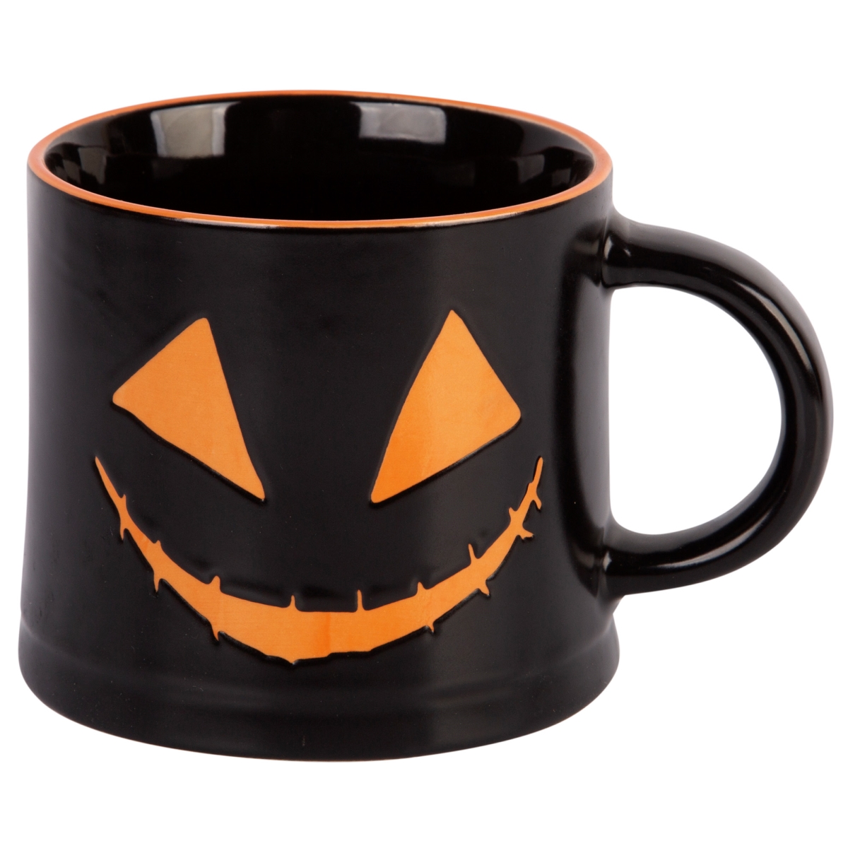 Picture of Home Essentials & Beyond 93928 16 oz Black Jack-O-Lantern Mug for Unisex - Set of 6