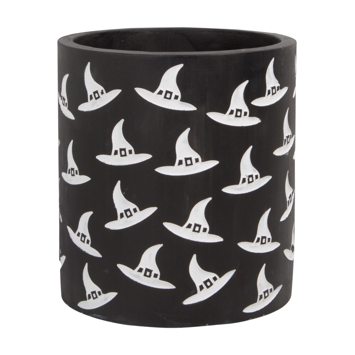 Picture of Home Essentials & Beyond R24-93953 6 in. Black All Over Witchs Hat Utensil Crock for Unisex