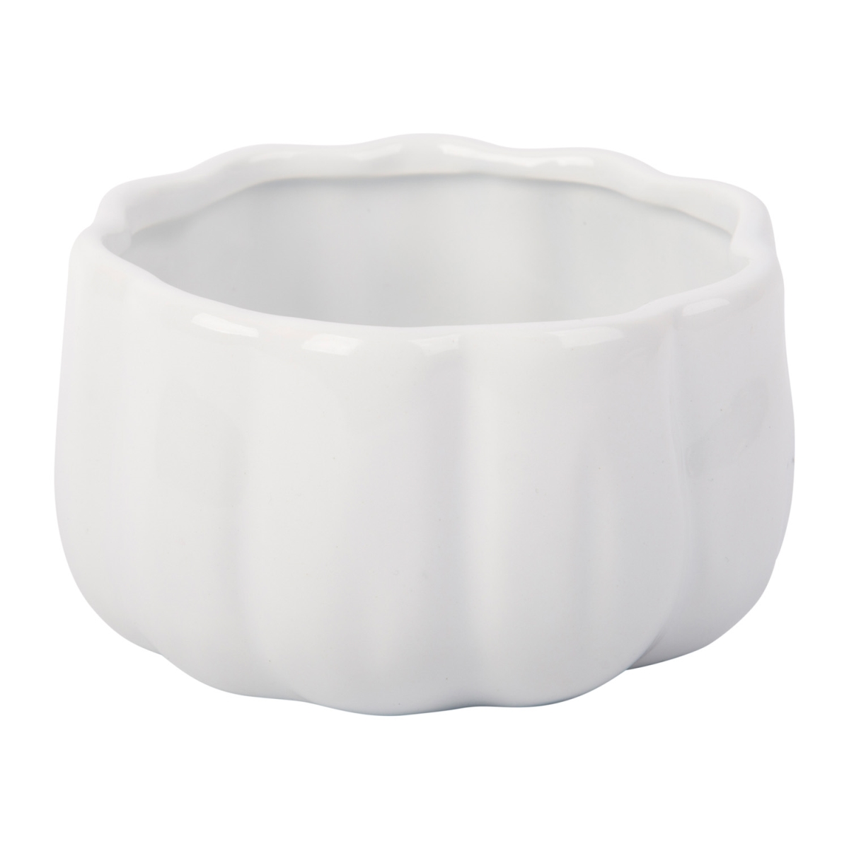 Picture of Home Essentials & Beyond 95578 21 oz White Pumpkin Bowl for Unisex - Set of 4