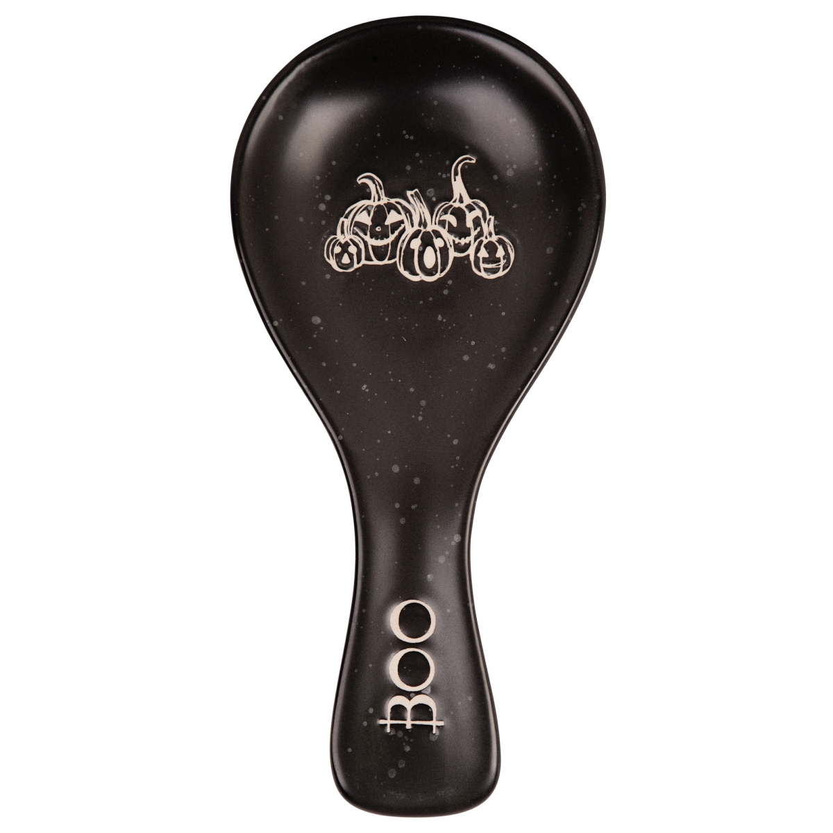Picture of Home Essentials & Beyond 96836 11 in. Black Pumpkin Boo Spoonrest for Unisex