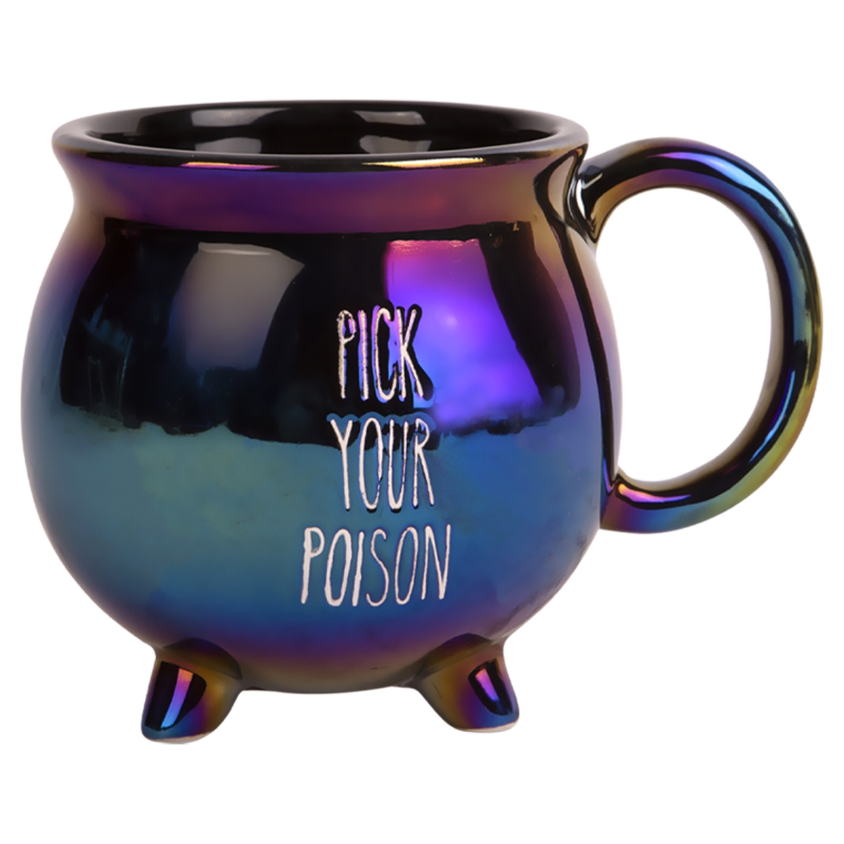 Picture of Home Essentials & Beyond 96891 20 oz Black Sent Footed Cauldron Mug for Unisex