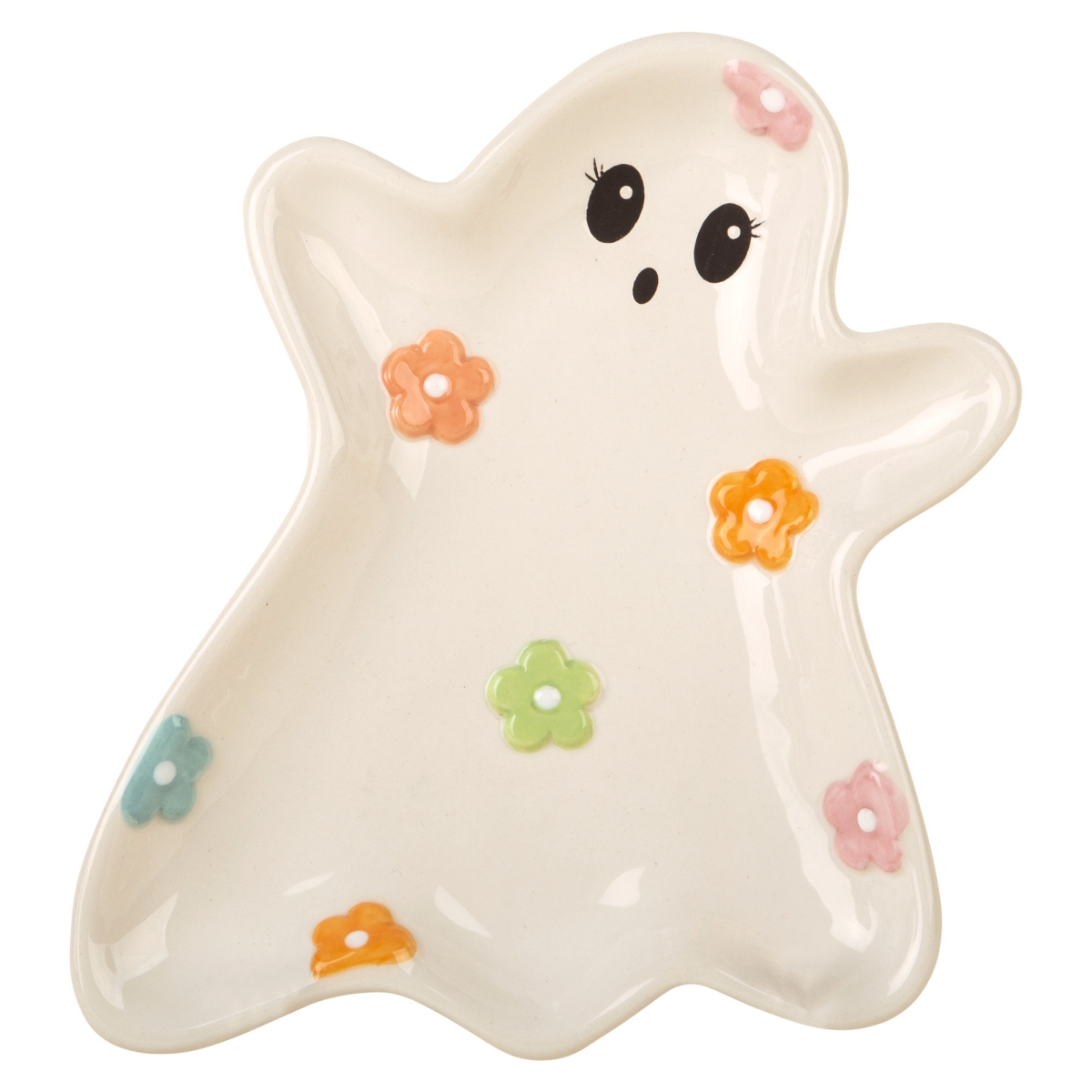 Picture of Home Essentials & Beyond 97990 7.6 in. Ghost with All Over Flowers Plate for Unisex