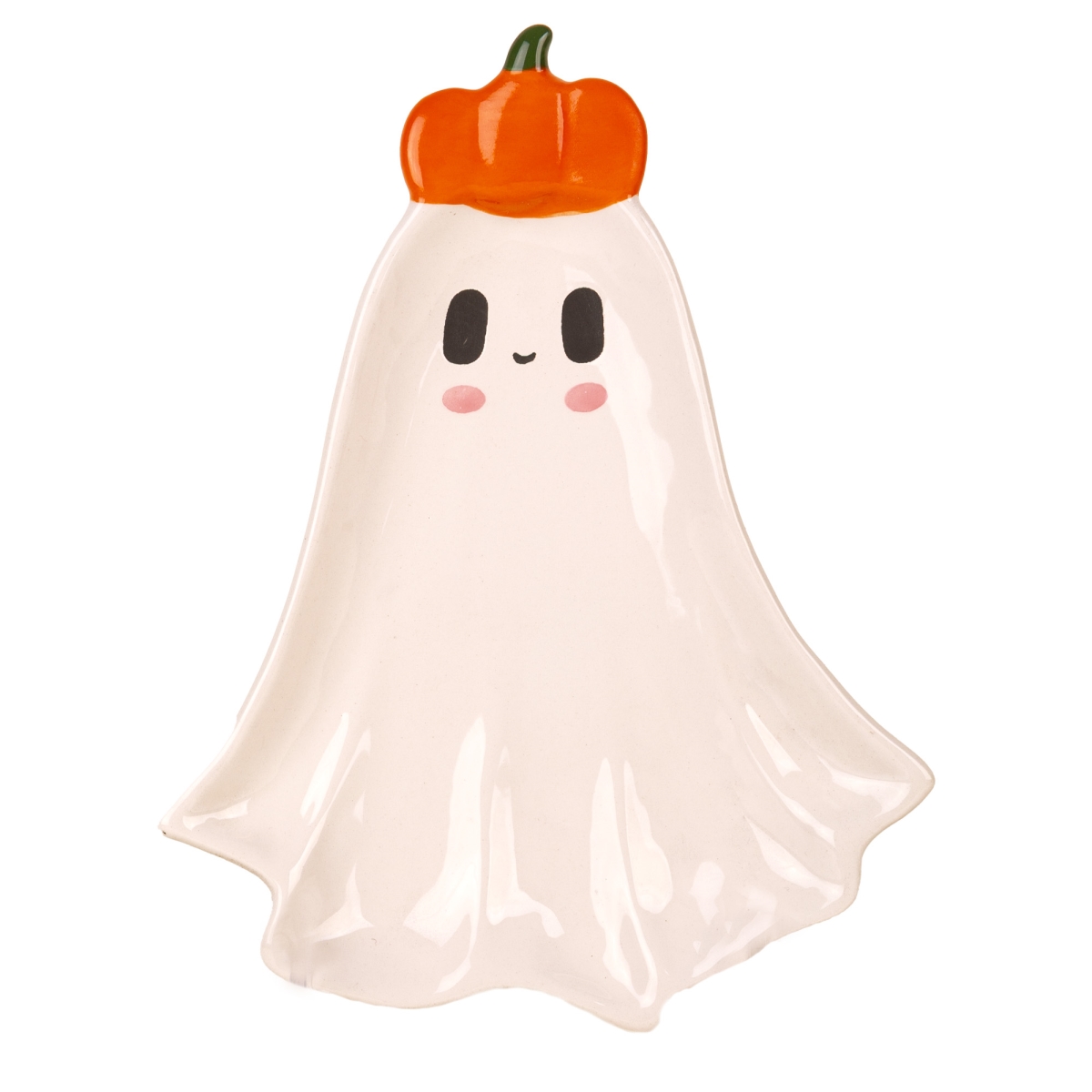 Picture of Home Essentials & Beyond 99395 8.3 in. Ghost with Pumpkin Hat Spoon Rest for Unisex