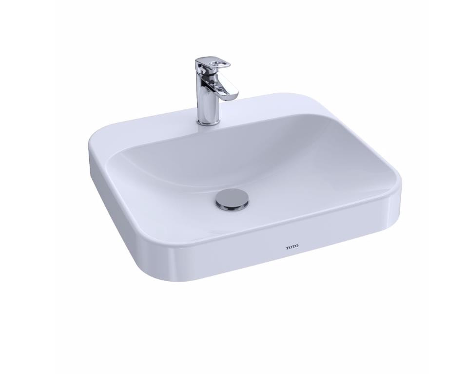 Picture of Toto LT415GNo.01 Kiwami Vessel Vitreous China Bathroom Sink&#44; Cotton White