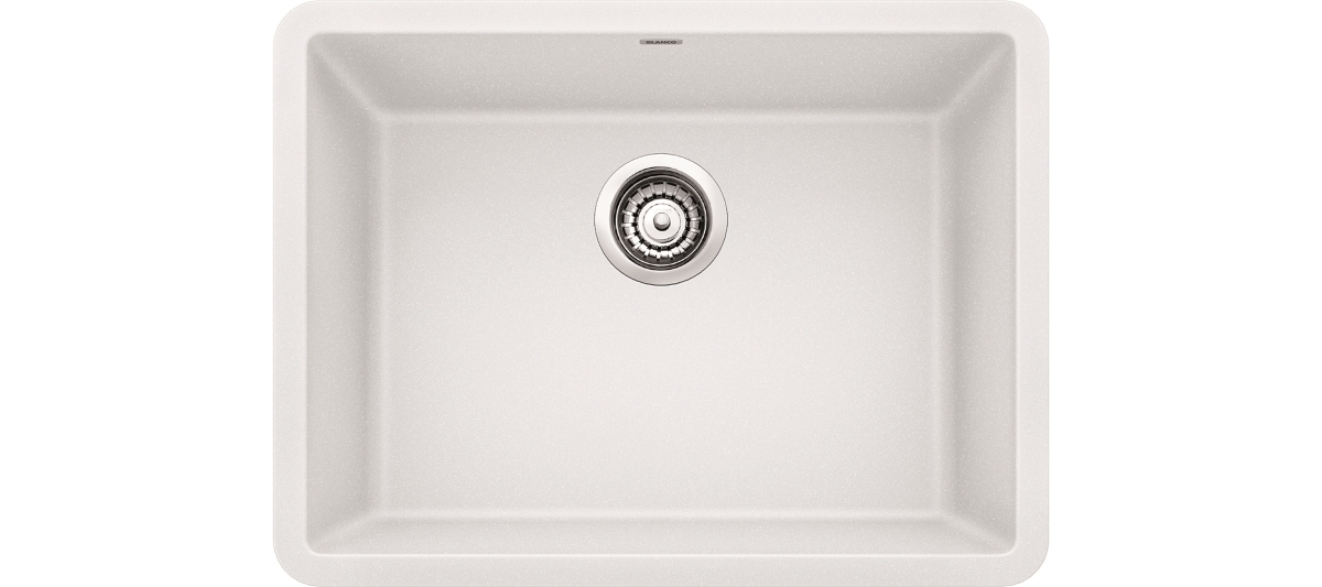 Picture of Blanco 522414 Precis Undermount Granite Kitchen Sink&#44; White