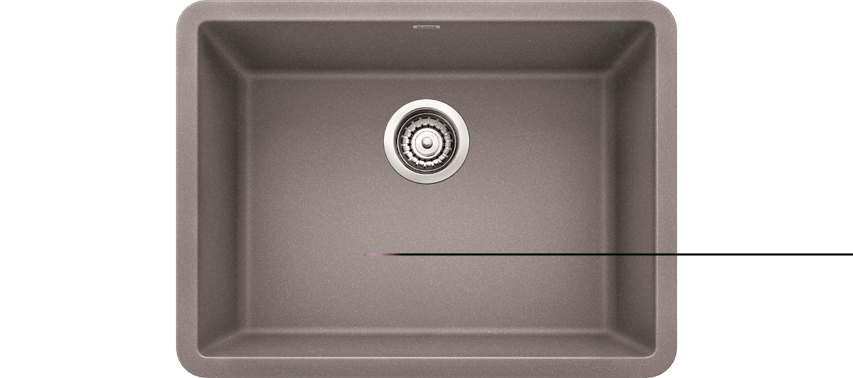 Picture of Blanco 522413 Precis Undermount Granite Kitchen Sink&#44; Metallic Gray