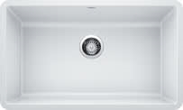 Picture of Blanco 442533 Precis Undermount Granite Composite Kitchen Sink&#44; White