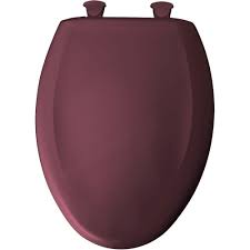 Picture of Bemis 1200SLOWT373 Residential Elongated Plastic Toilet Seat - Loganberry