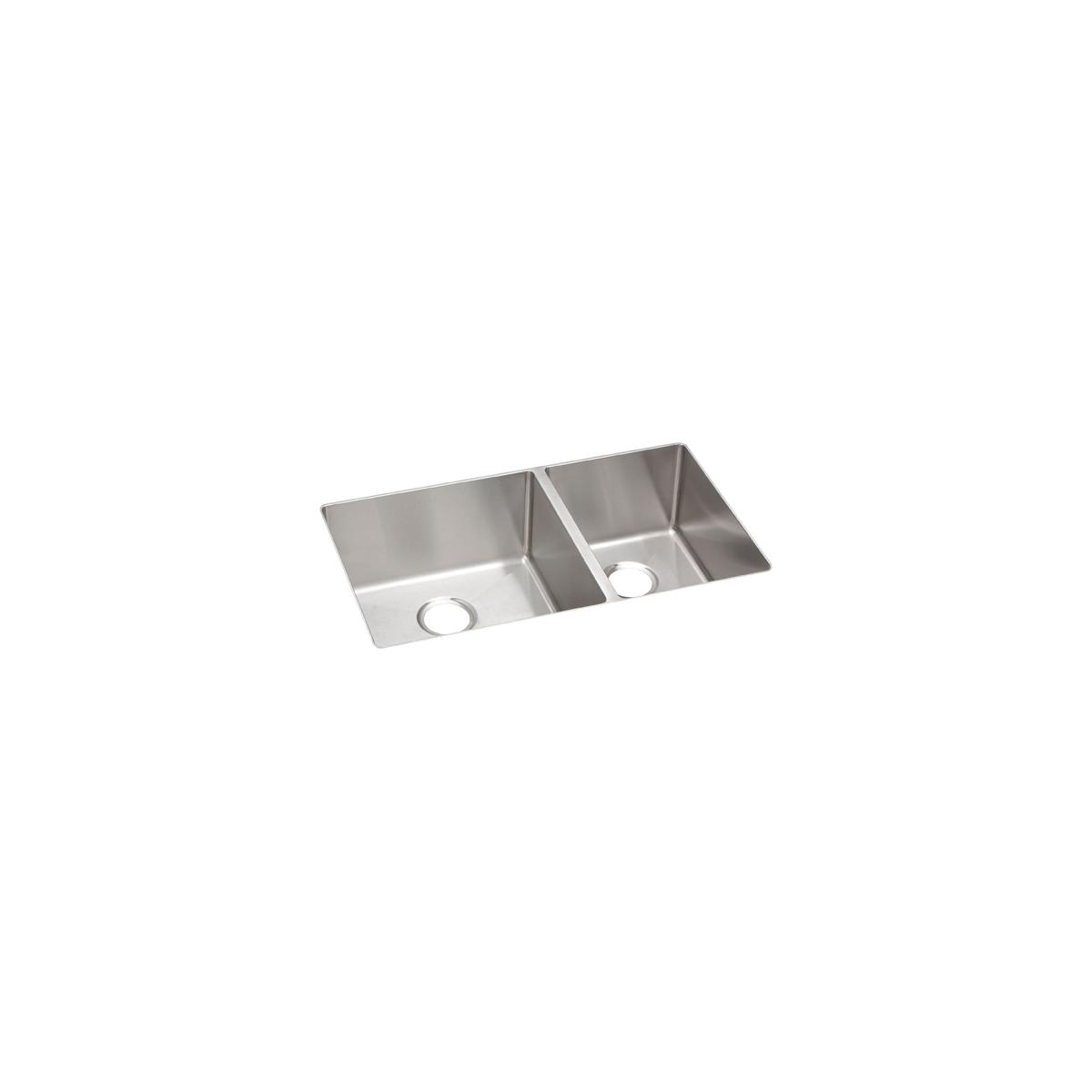 ECTRU32179RT 31.5 x 18.5 x 9 in. 1.5 Crosstown 18 Gauge Stainless Steel Double Bowl Undermount Sink -  Elkay